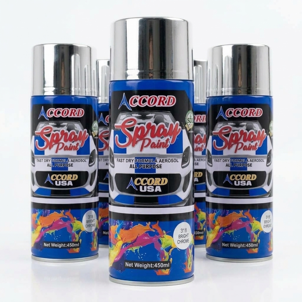 ShinePro four can bundle โ stainless steel chrome spray